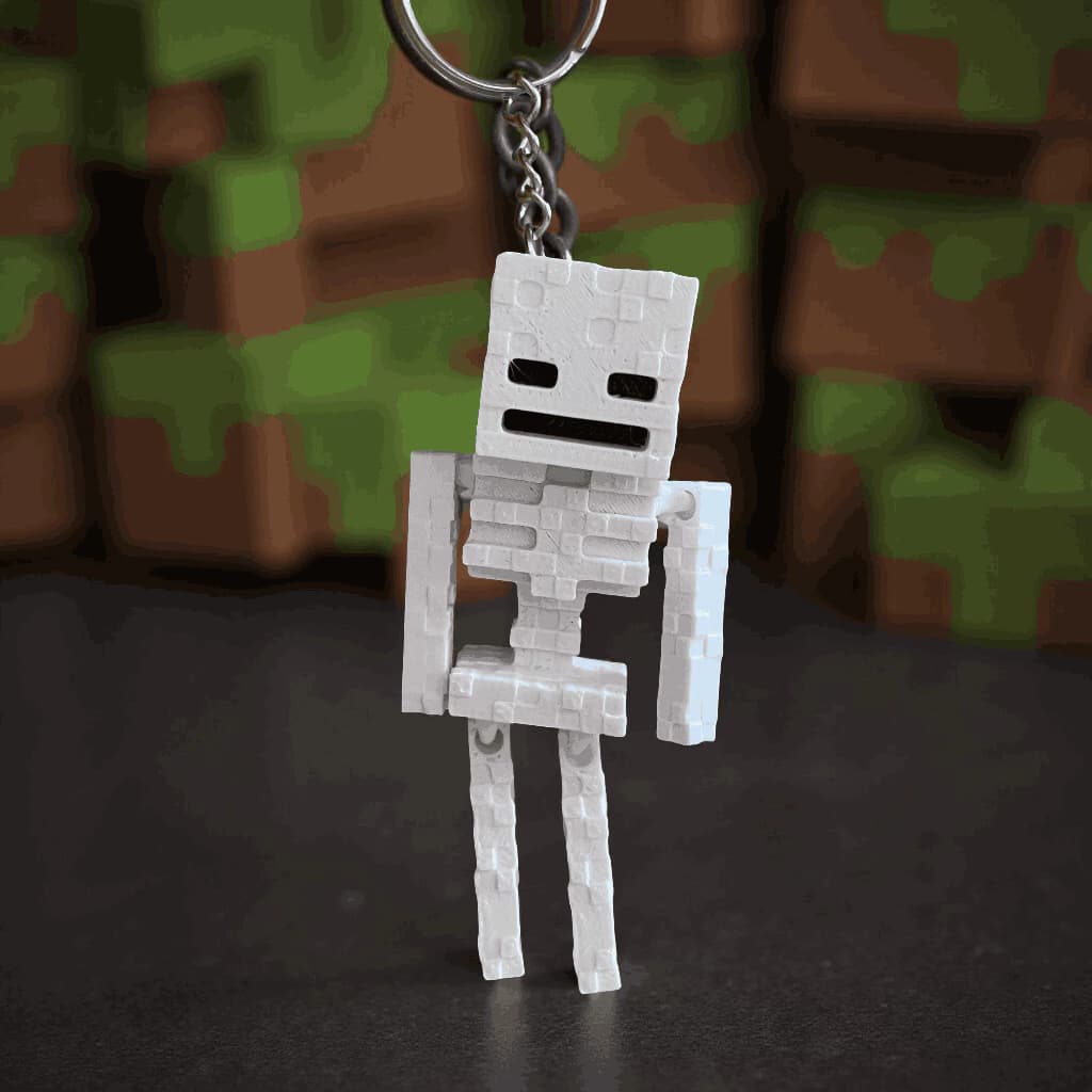 Chaveiro Esqueleto Minecraft — foto 3