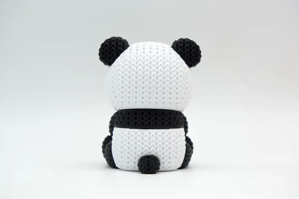 Panda Tricô Decorativo — foto 3