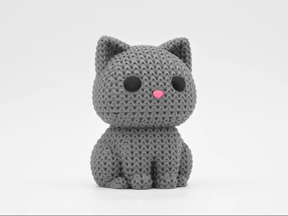 Gatinho Tricô Decorativo - 6cm