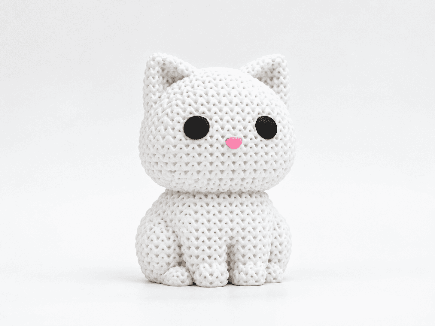 Gatinho Tricô Decorativo - 6cm — foto 2