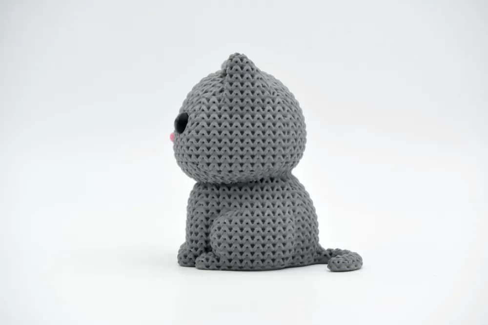 Gatinho Tricô Decorativo - 6cm — foto 4