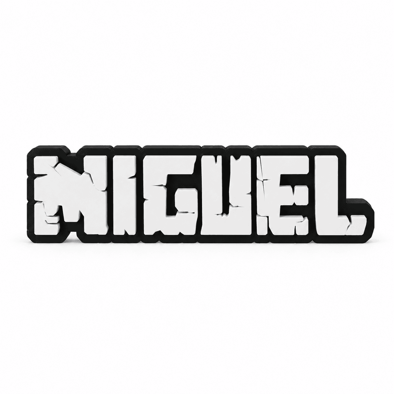 Letreiro Personalizado Estilo Minecraft — foto 3